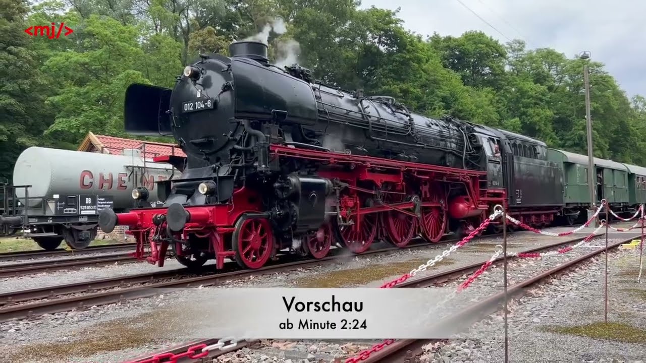 Anheizertag der  Osnabrücker Dampflokfreunde  - mit Gastlok 01 1104 und VT 628/928 001 (1.6.2025)