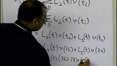 Chapter 05.04: Lesson: Lagrangian Interpolation: Linear Interpolation: Example