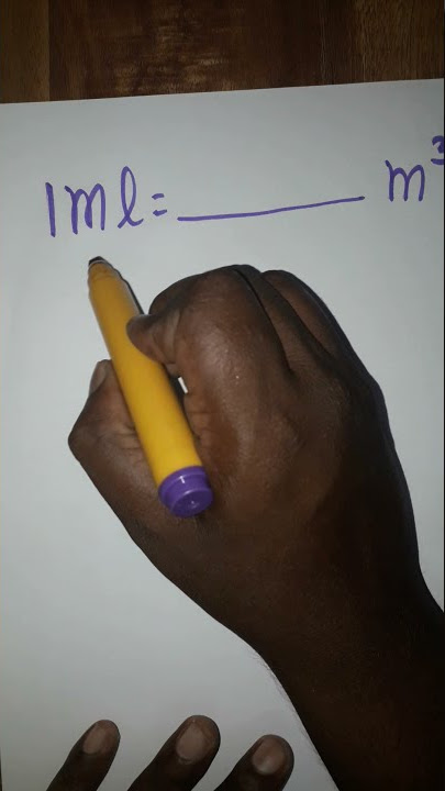 ml to m3