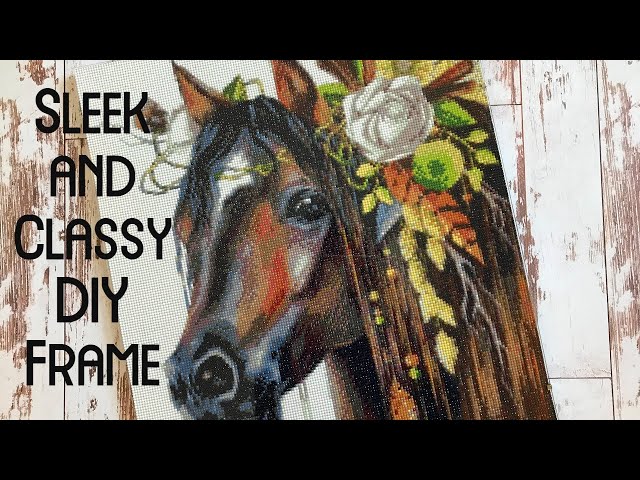 How I frame a diamond painting using artist canvas!! 