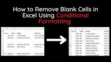How to Remove Blank Cells in Excel Using Conditional Formatting | Excel Data Cleaning Tips