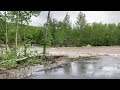 Dramatic scenes of flooding in Red Lodge Monday June 13