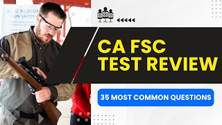 California FSC Practice Test - Firearm Safety Certificate & Review (35 Most Common Questions)