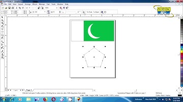 How to Creat Pakistani Flag in Corel.