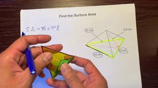 Surface Area of an Equilateral Triangular Pyramid
