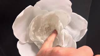 Ivory Flower Applique - Mulberry
