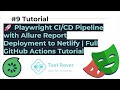 🚀 Playwright Allure CI/CD Pipeline 2025 | Deploy Test Reports to Netlify with GitHub Actions