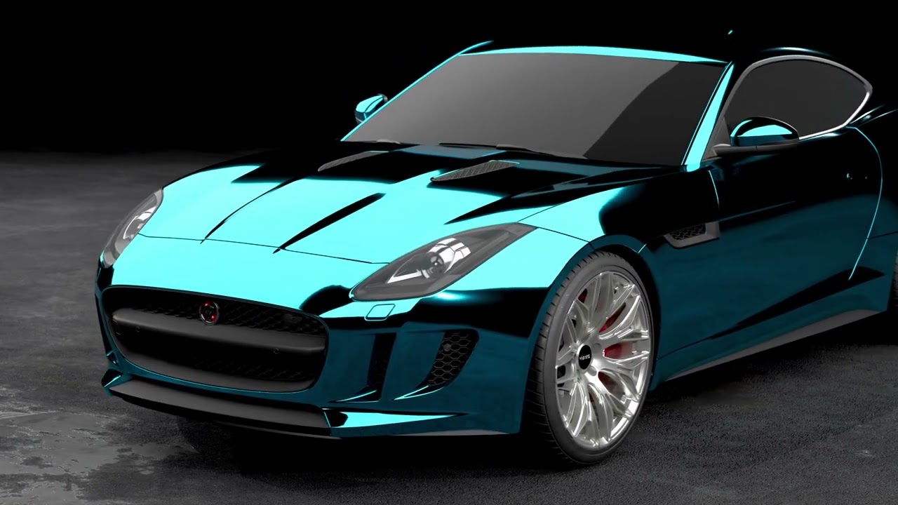 Vicrez Vinyl Car Wrap Film vzv10161 Chrome Sky Blue Specular