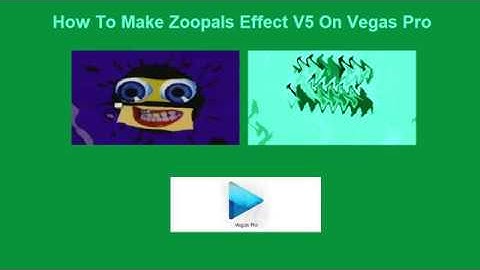 How To Make Zoopals Effect V5 On Vegas Pro