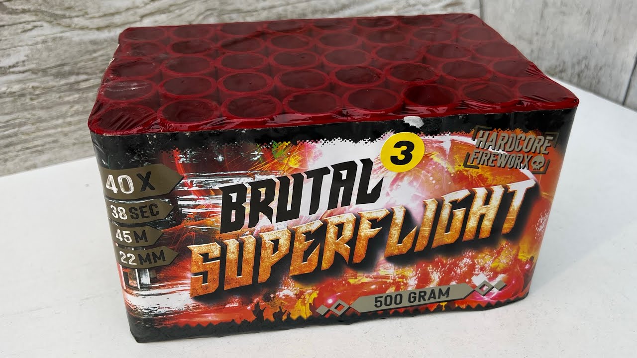 BRUTAL SUPERFLIGHT 40 SHOTS | Rubro Vuurwerk 