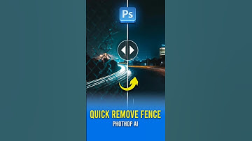Quick remove fence | photoshop ai #photoshopskills #editing #photohop