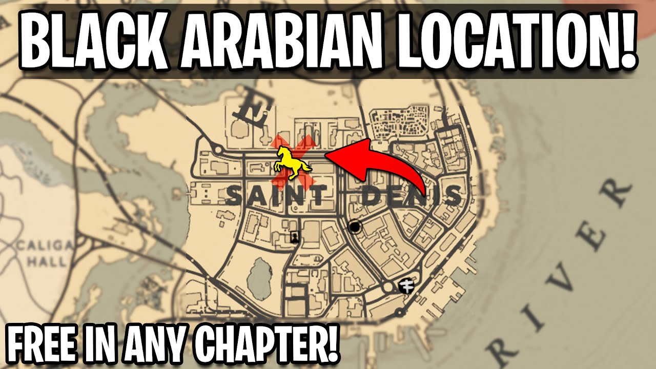 How To Get a Rare Black Arabian Horse in Any Chapter For Free! (Red Dead Redemption 2)