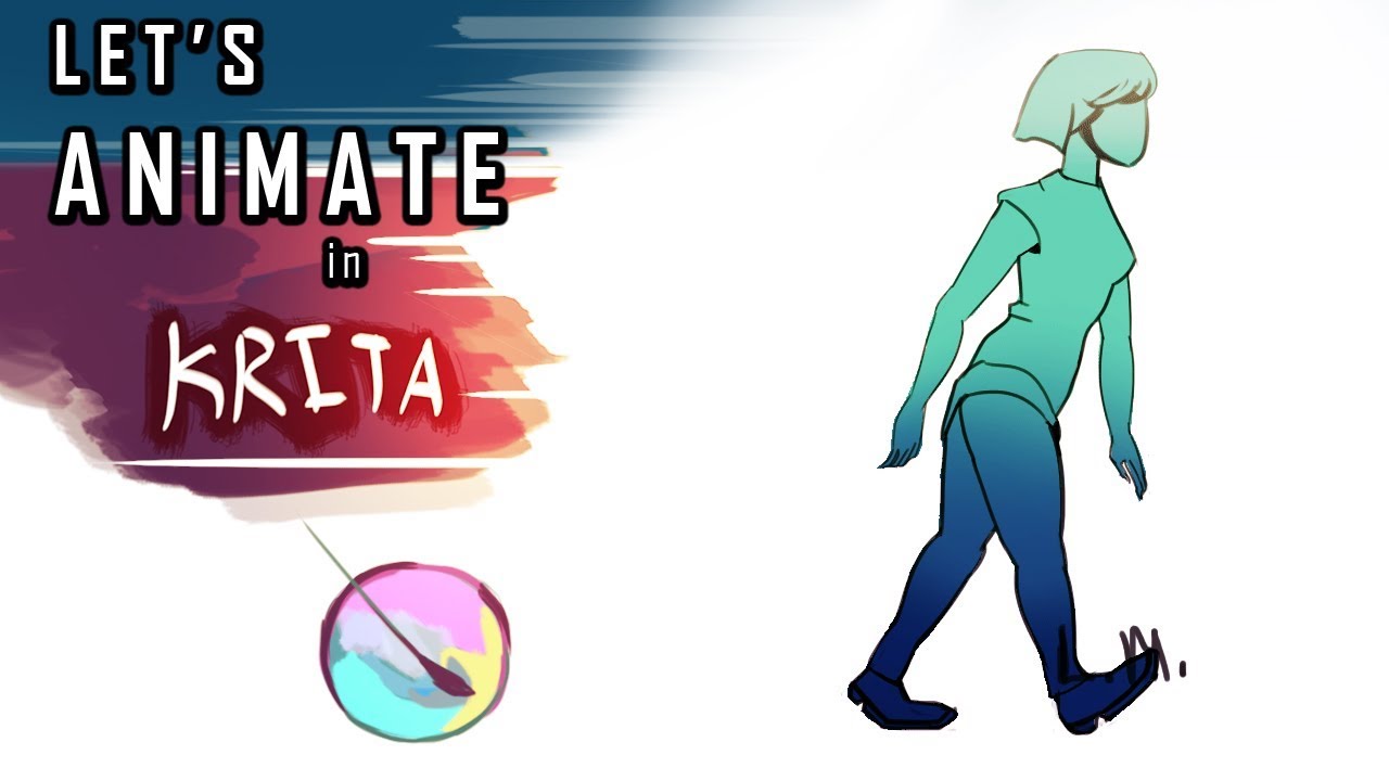 Let's Animate in Krita! | Walk Cycle Practice - YouTube
