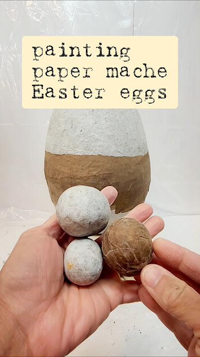 Paper Mache Eggs, 100 Pcs Easter Craft Supplies Paper Mache