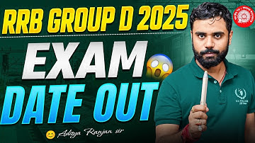 🔥RRB GROUP D 2025 EXAM DATE OUT | GROUP D EXAM DATE 2025 | RAILWAY GROUP D EXAM DATE | ADITYA SIR