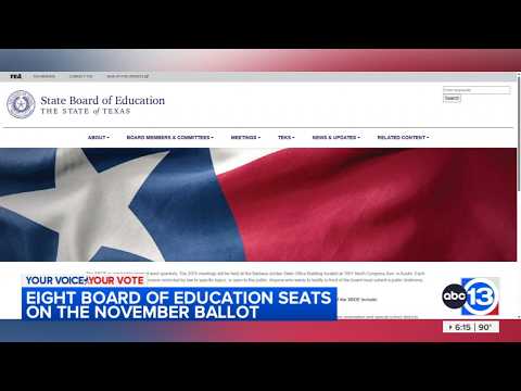 8 Texas State Board of Education seats up in midterm election