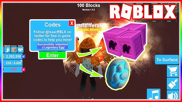 MYTHICAL PETS CODE - MINING SIMULATOR ROBLOX