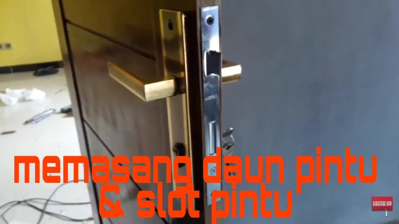  Cara  memasang  daun pintu  dan slot  pintu  YouTube