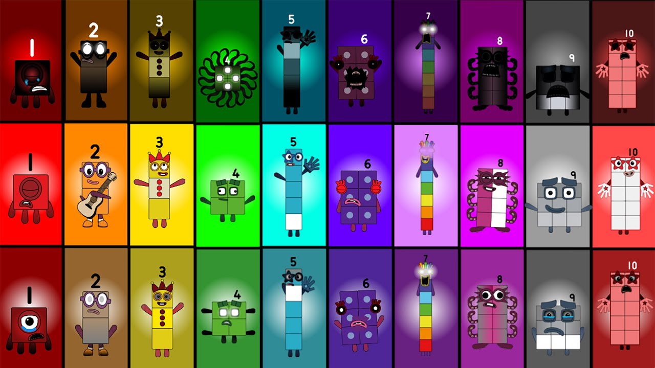 Uncannyblocks Band Different Nightmare! Creative Journey from (1-10) Horror - Negative - Normal!