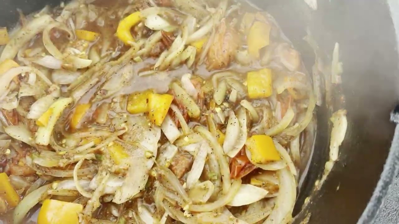 Camp fire Stew and Tortillas