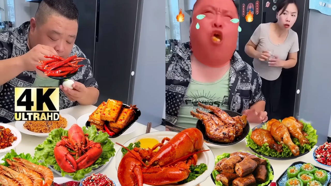 💥激辛卵のいたずらASMR _ ASMR FOOD 🍜🍝🍜🥓🥢🍗#asmr #食べ物#vlog