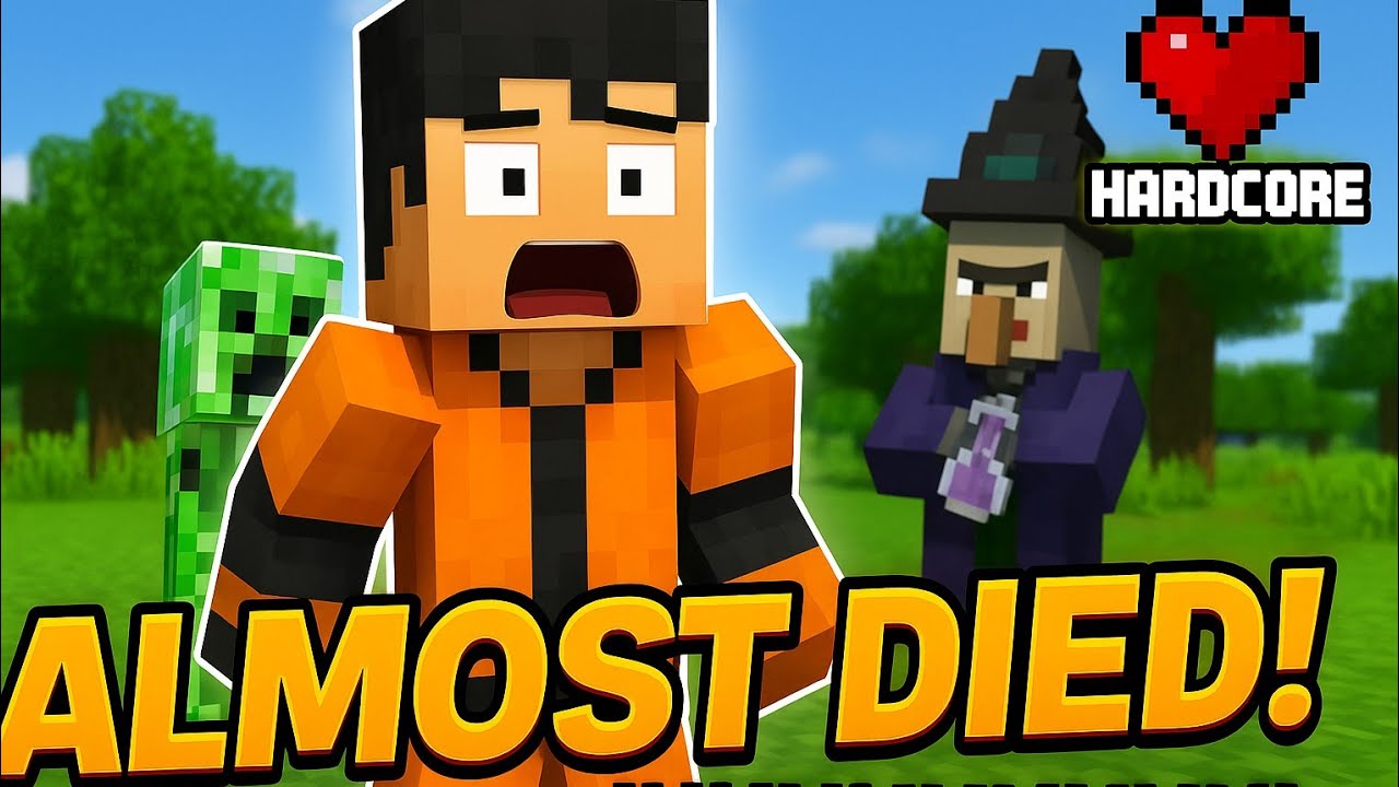 I almost dead in my minecraft hardcore series ep5 - YouTube