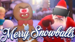 SNOWBALL FIGHT IN VIRTUAL REALITY!! Merry Snowballs Oculus Rift Gameplay screenshot 1