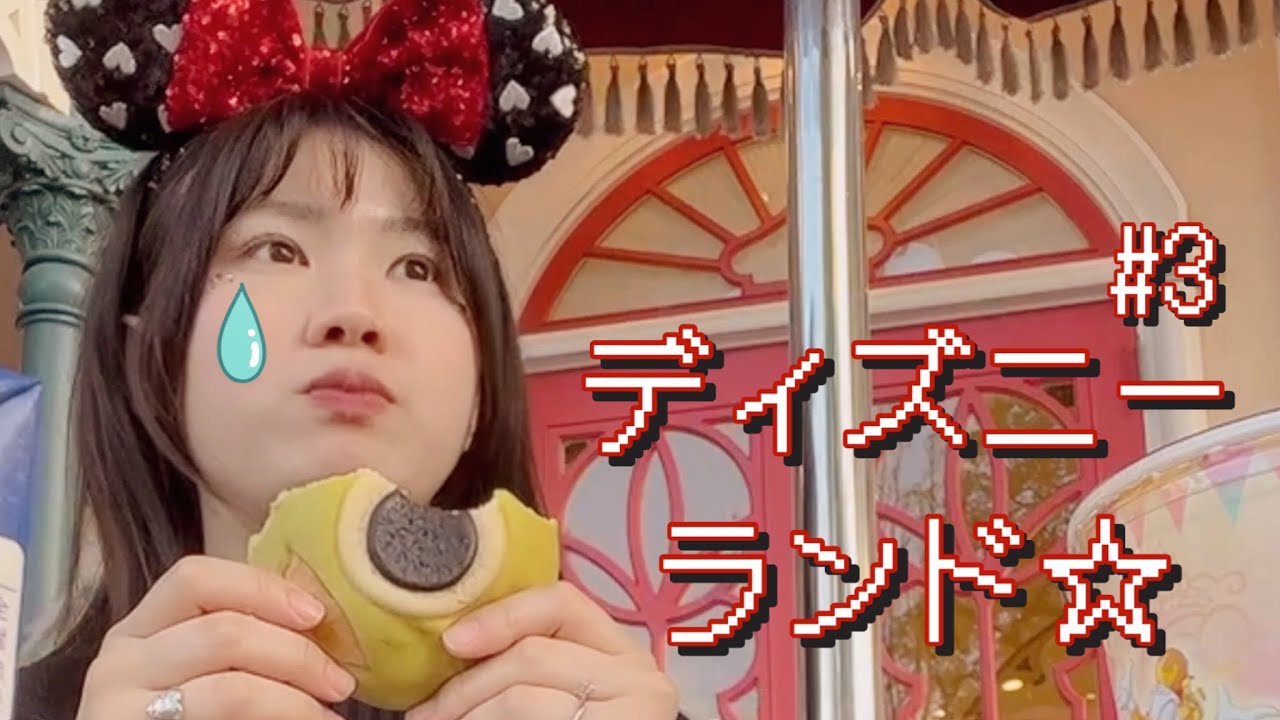 初めてディズニーランドに来たんだけど涙が、、😢💦 韓国人の日本旅行