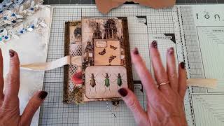 flip through of in between project, file folder flip