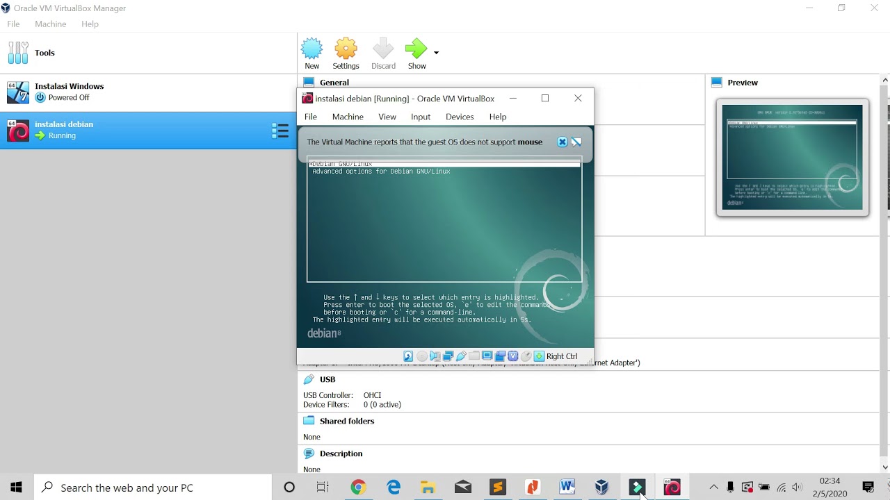 Tutorial Installasi Linux Debian pada Virtual Machine - YouTube