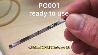 PC001 PCB sleeper ties for HO scale hand-laid turnout and track