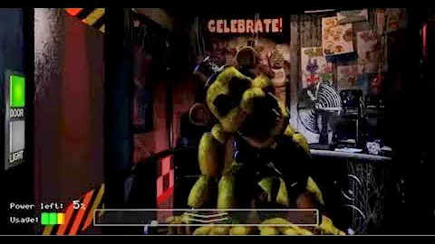 Como ver a Golden Freddy em FNaF 1?
