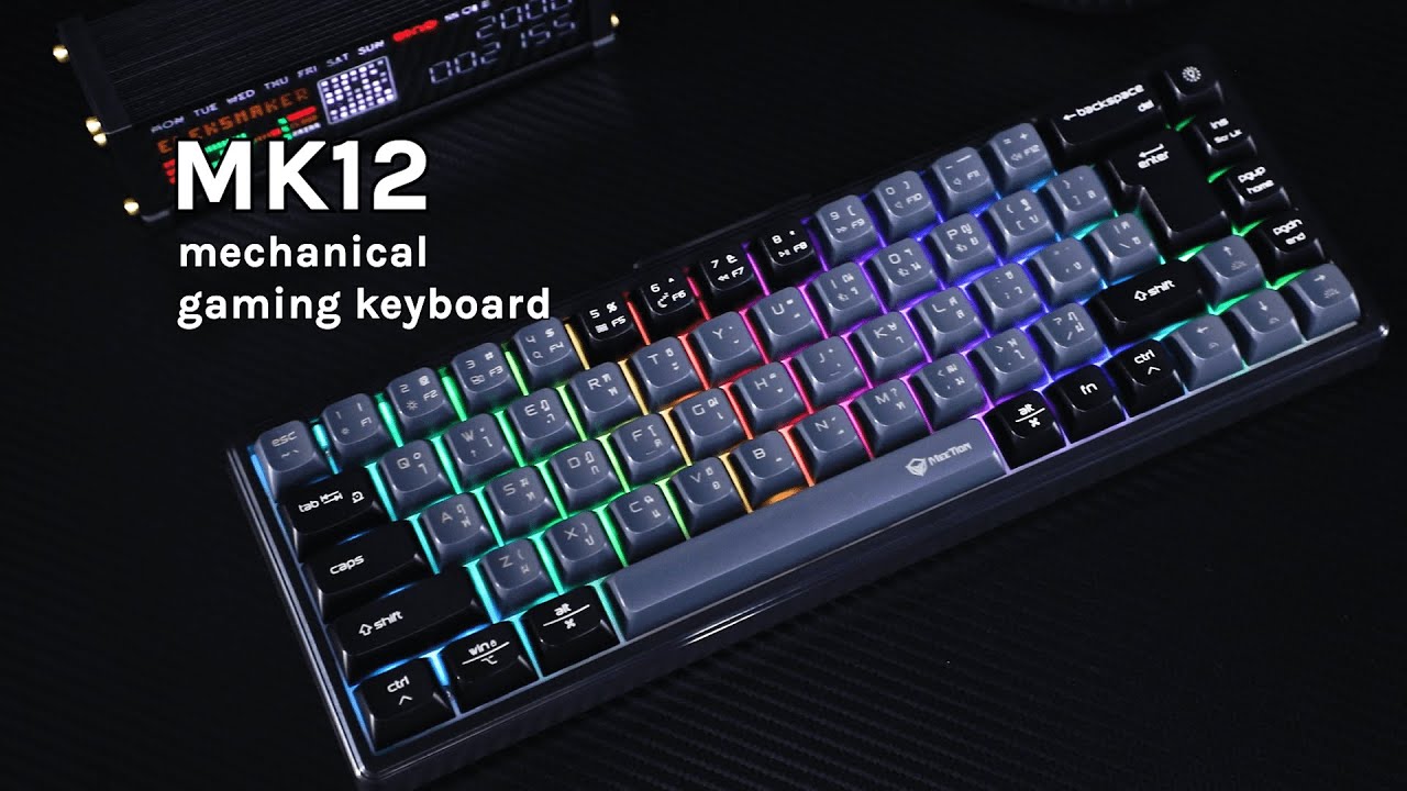 Meetion MT-MK12 Tri Mode Gaming Keyboard 65% -Black