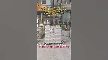 Since the arm span of the industrial robot is large enough, it can palletize any number of products!