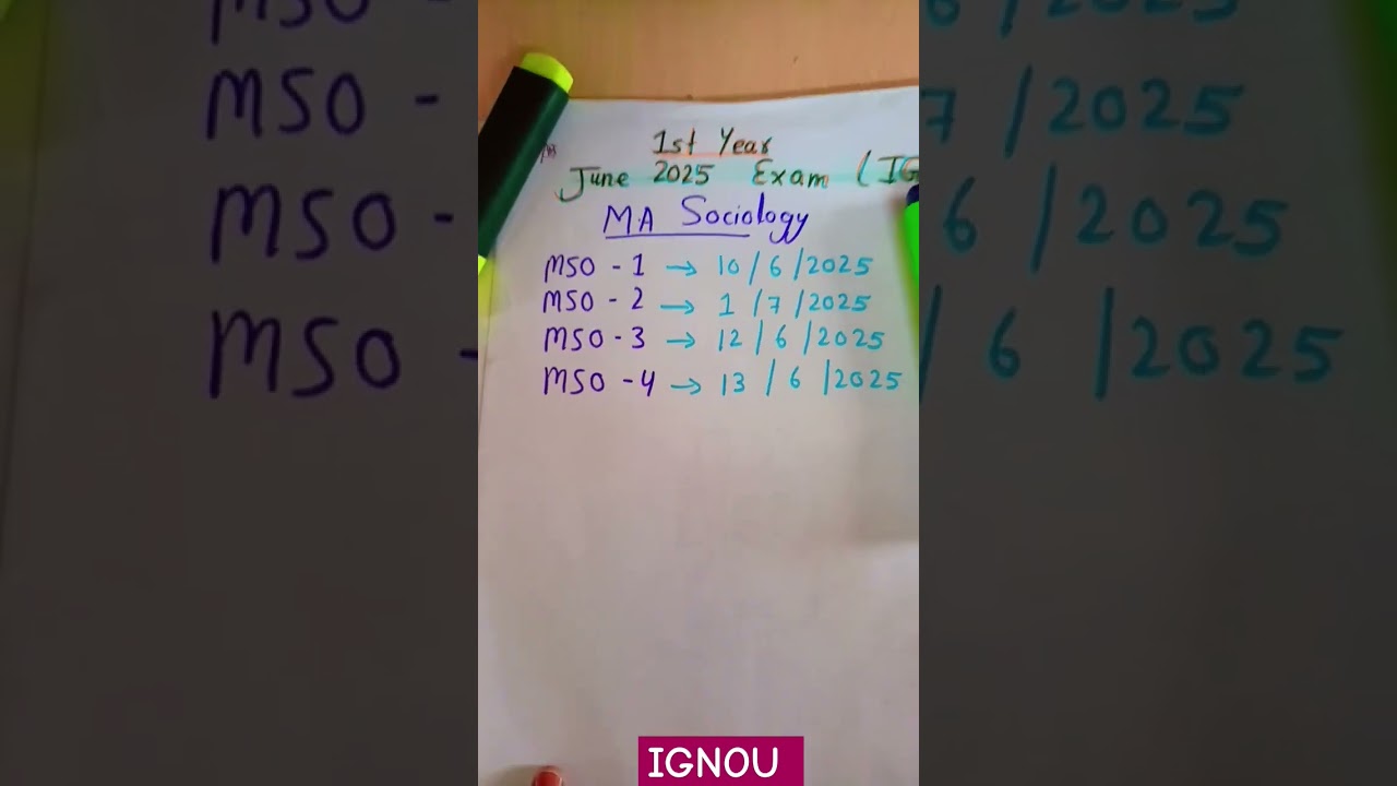 date sheet june 2025 