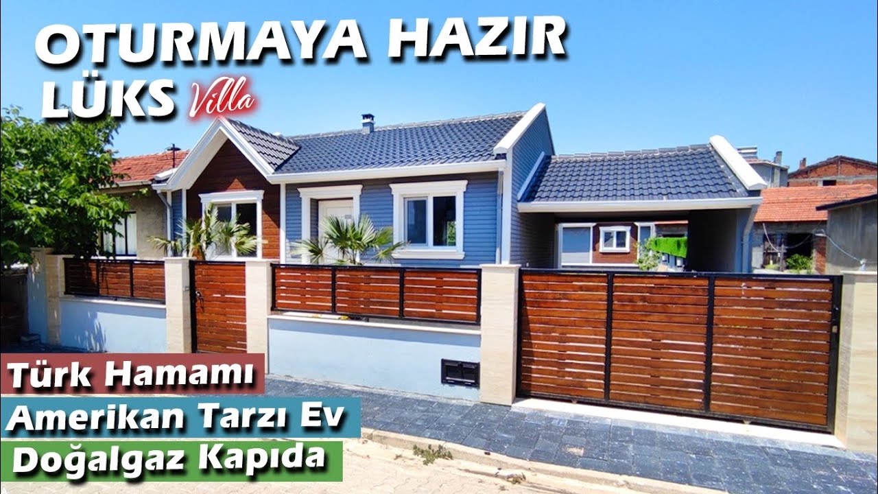 672- SATILDI!! GÖNEN SARIKÖYDE LÜKS BİR KÖY EVİ 360 M2 AMERİKAN TARZI EV / Yok Böyle Bir Ev