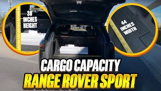 2023 Range Rover Sport - True Cargo Capacity Given In Inches