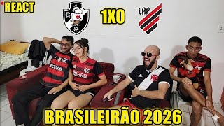 Reações Flamenguista Vasco 1x0 Athletico-PR Brasileirão 2026
