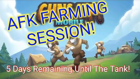 AFK Farming While Waiting For Command Center to Finish Upgrading | GUNS UP! Mobile