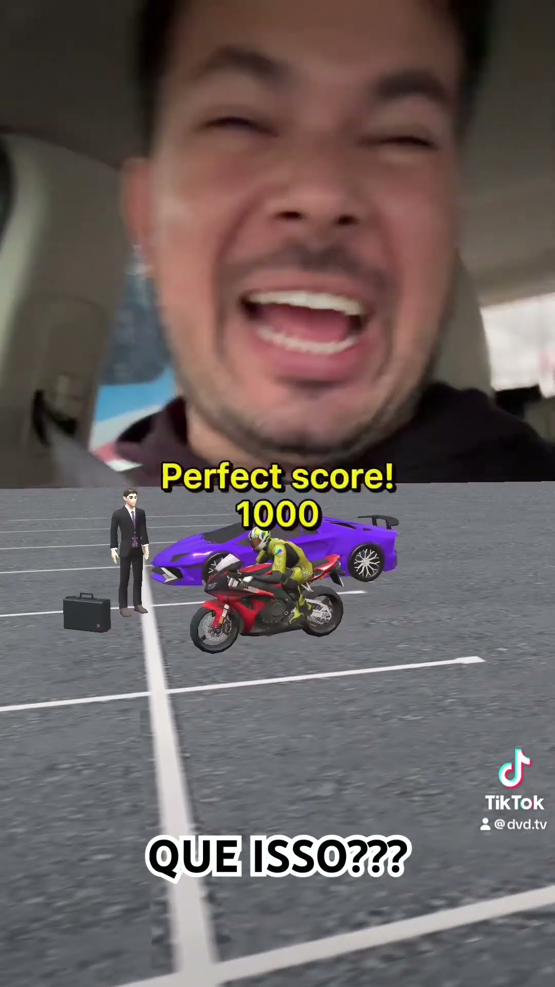 Como estacionar a moto no grau? Kkkk #crazyparking #games #gaming