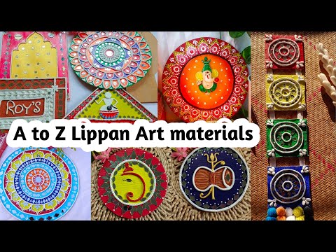 Lippan Art Course Part - 4 / Lippan Art Material की पुरी जानकारी / Lippan  Art Work Tutorial 