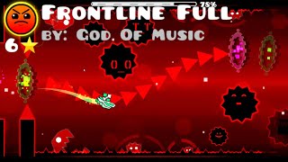 400 USER COINS (Geometry Dash) Frontline Full by God Of Music 100% + 3 coins (Harder)