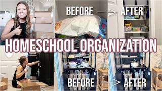 HOMESCHOOL PREP PART 2: ORGANIZING EVERYTHING + HALF CLOSET MAKEOVER