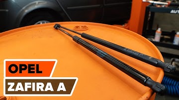 Wie OPEL ZAFIRA A Heckklappendämpfer wechseln TUTORIAL | AUTODOC