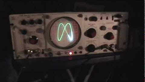 Scoposcopy:Tektronix RM503 Showing Lissajous Figures