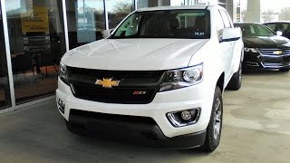 2015 Chevy Colorado Z71 4X4 V6 Crew Cab Start Up, Tour and Review