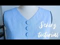 Sewing Technique Tutorial | How To Sew A Beautiful V Neckline | Thuy Sewing