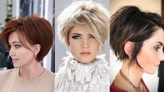 Stylish short choppy bob haircut for women & girls