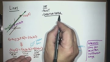 Lines and planes (Calc 3; Lecture 6; Fall 24)