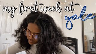 my first week at yale